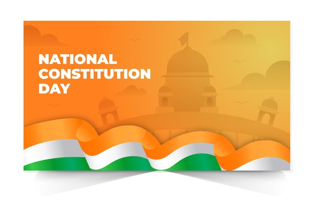 Indian constitution day banner design