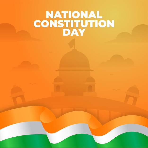 Indian constitution day social media post design