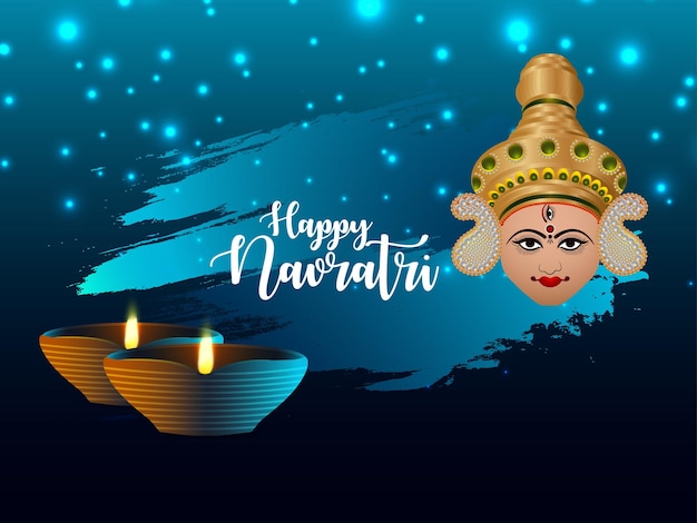 Indian festival happy navratri celebration concept