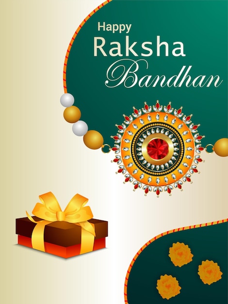 Indian festival happy raksha bandhan celebration background