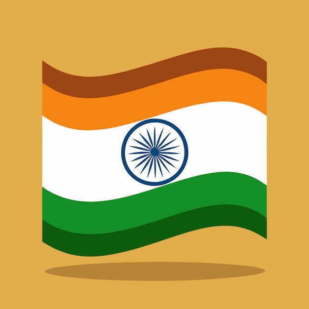 Vector indian flag clip art vector illustration design