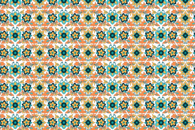 Indian floral seamless pattern background vector