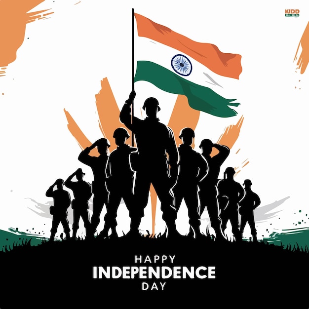 Indian Independence Day celebration illustration