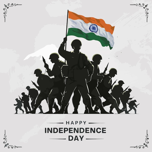 Indian Independence Day celebration illustration