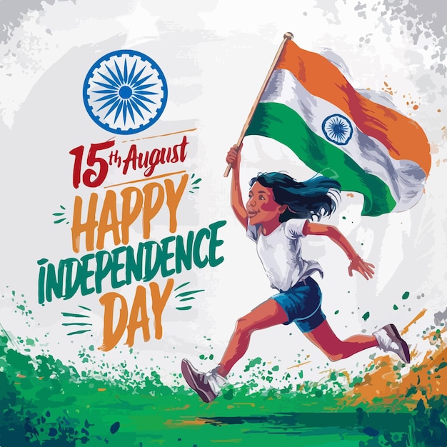 Indian Independence Day celebration illustration