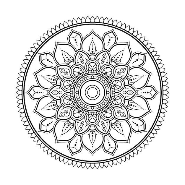 Indian mandala vector illustration