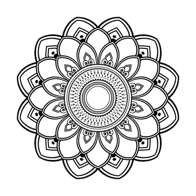 Indian mandala vector illustration