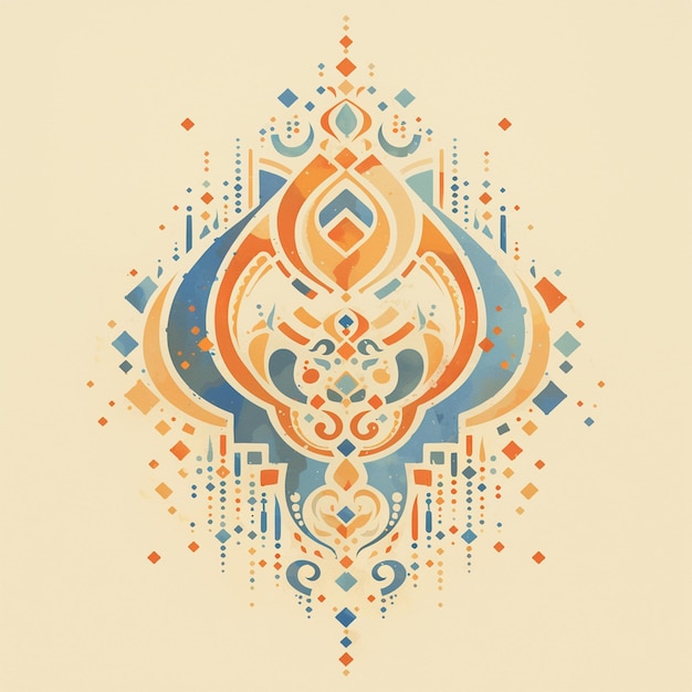 Vector indian music patterns with rhythmic designs