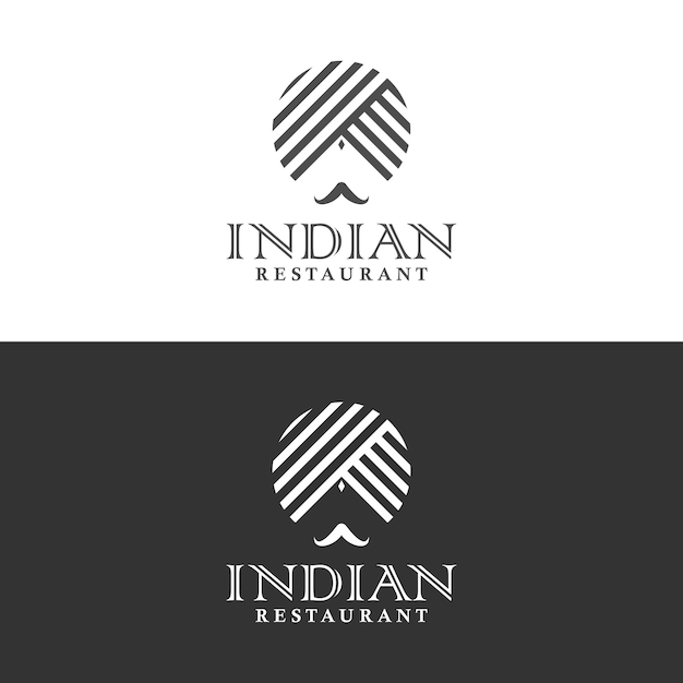 indian restaurant logo template