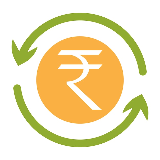 Indian rupee clipart vector icon indian currency icon