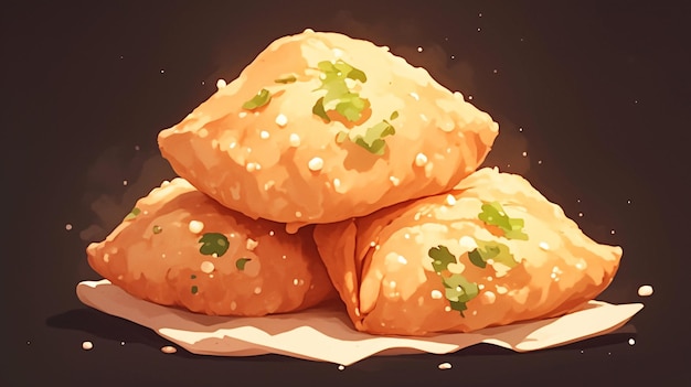 Indian Samosa and Fried Pastry