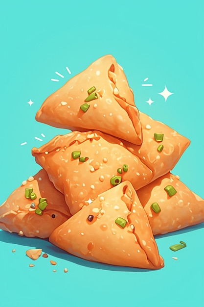 Indian Samosa and Fried Pastry