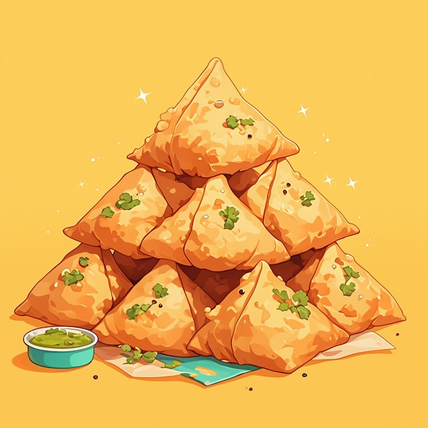 Indian Samosa and Fried Pastry