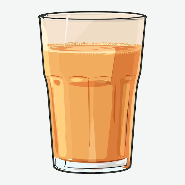 Indian tea glass vector illustration