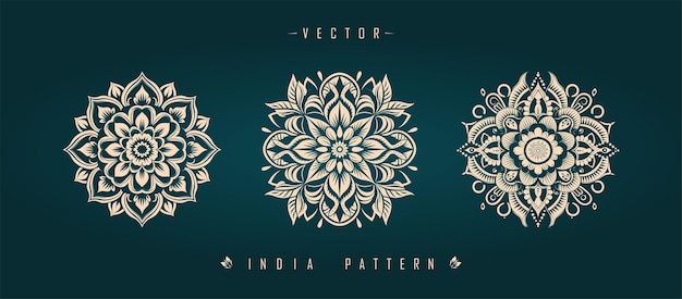 Indian traditional pattern Asian pattern