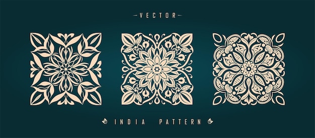 Indian traditional pattern Asian pattern