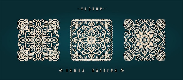 Indian traditional pattern Asian pattern