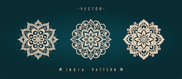 Indian traditional pattern Asian pattern