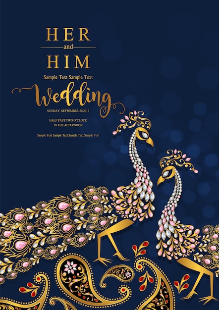 Indian wedding Invitation card templates.