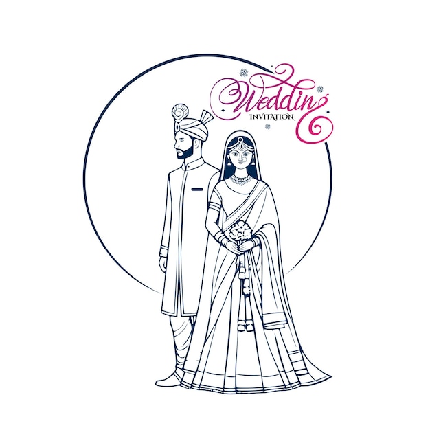 Indian Wedding invitation logo