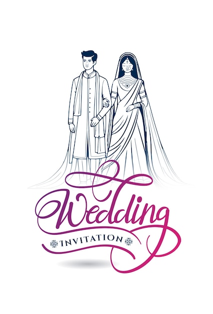 Indian Wedding invitation logo