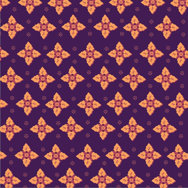 Vector indoneisan traditional batik pattern vector