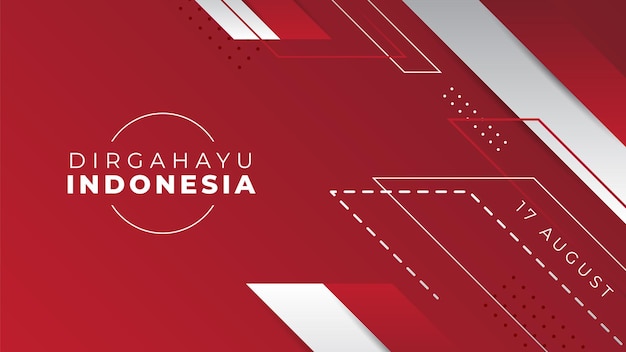 Indonesia independence day background design