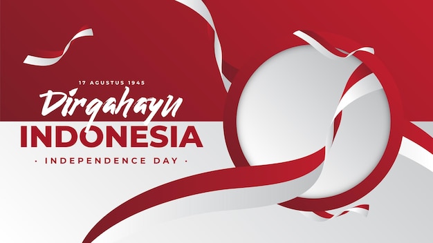 Indonesia independence day background design