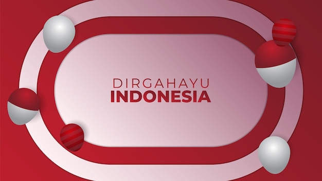 Indonesia independence day background design