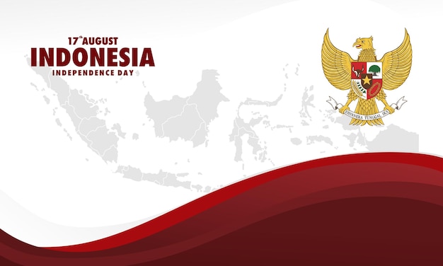 Indonesia Independence Day Background With Copy Space