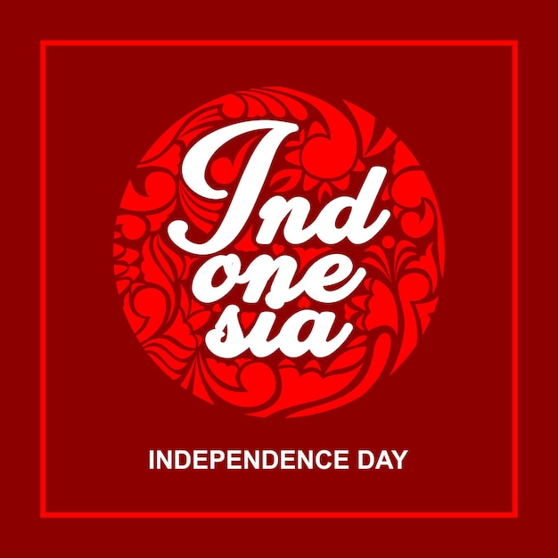 Indonesia independence day poster