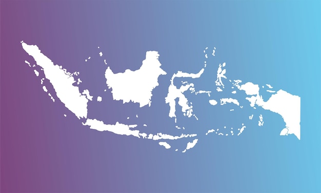 indonesia map background with blue and purle gradient