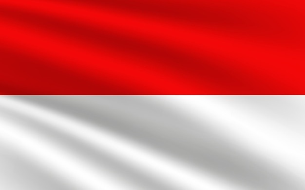 Indonesia national flag vector illustration