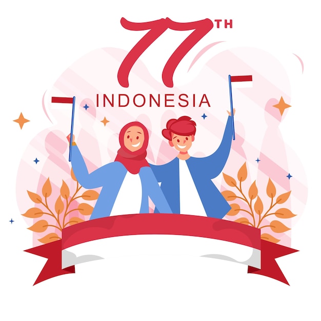 Indonesia's 77th independence day social media post