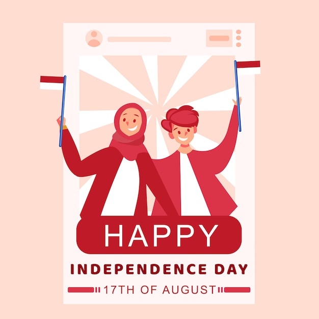 Indonesia's 77th independence day social media post