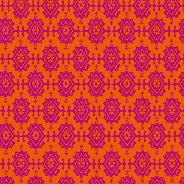 Indonesian Batik Background Pattern Vector