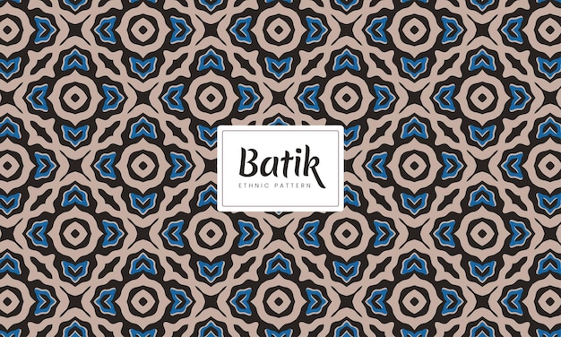 Indonesian Batik combination traditional floral patterns Background