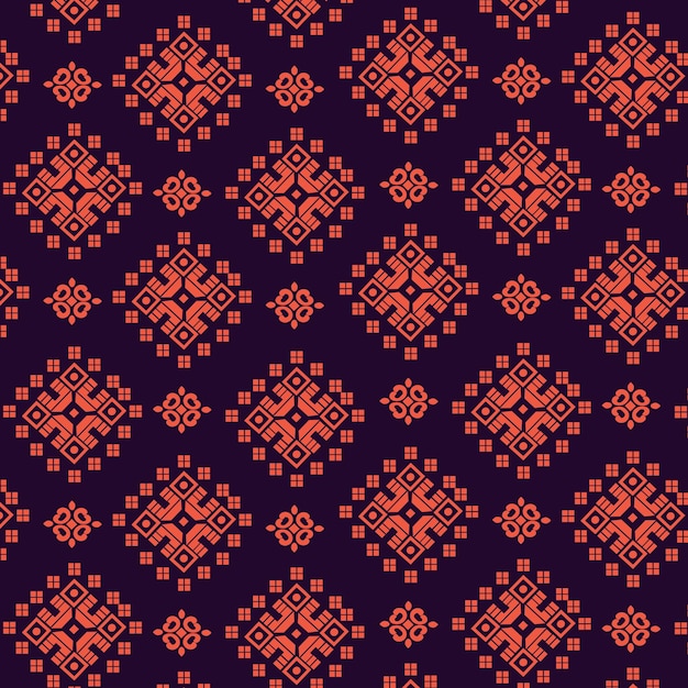 Indonesian Batik Traditional Vector Pattern