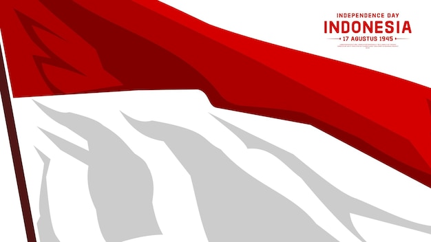 Indonesian flag background independence day 17 august