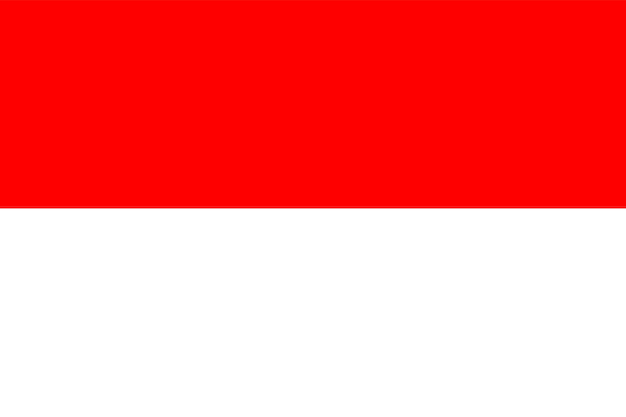 Vector indonesian flag, national symbol