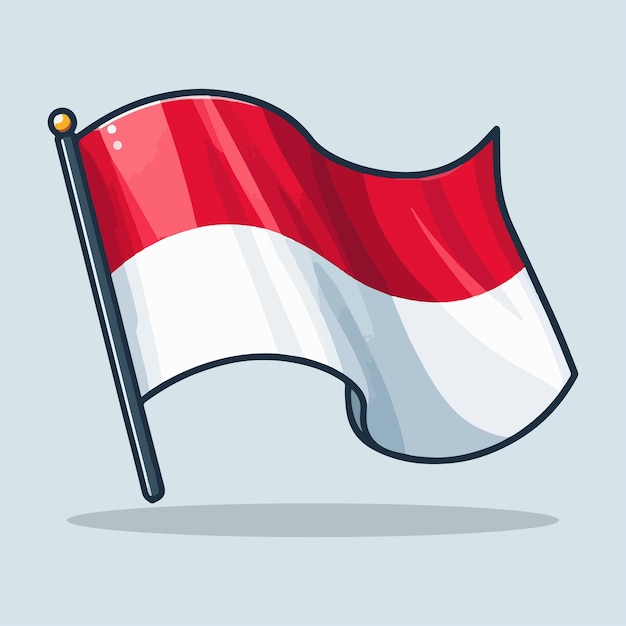 Vector indonesian flag vector design