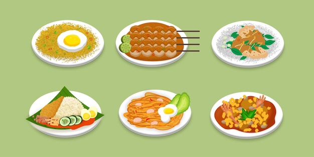 Indonesian Food Vector Art