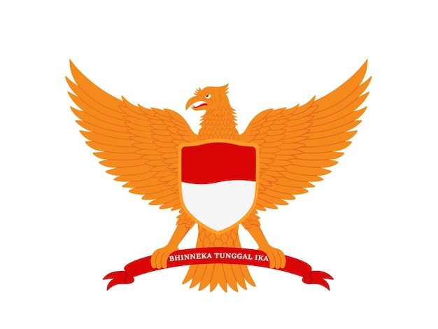 Vector indonesian independence day garuda illustration