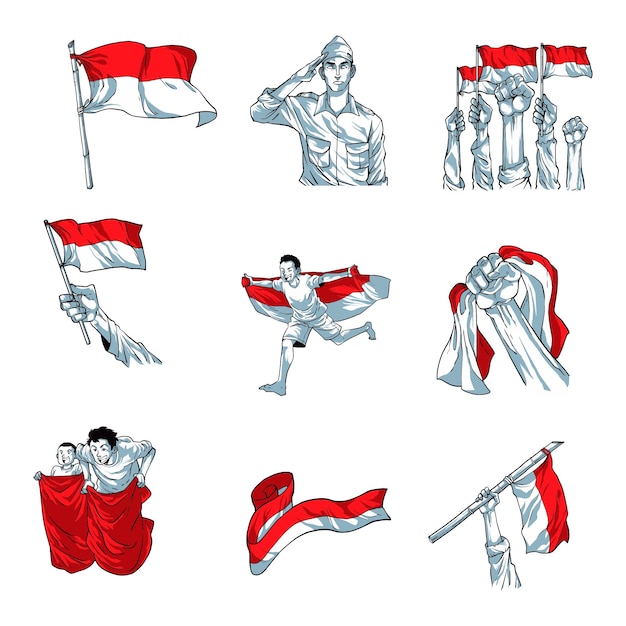 Indonesian Independence Day Illustration