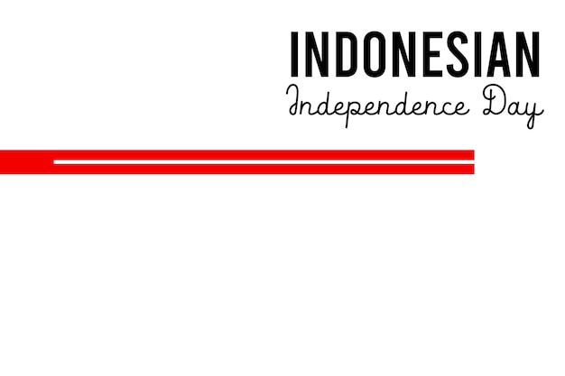 Indonesian Independence Day Web Banner Design Vector