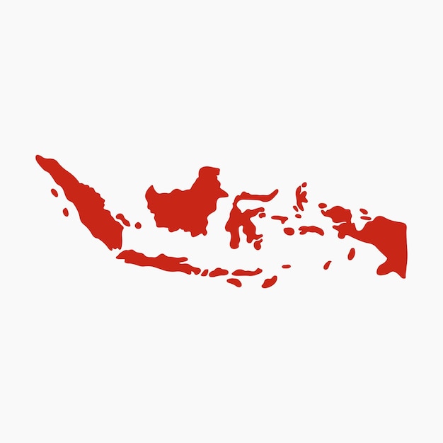 Indonesian map illustration