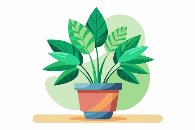 Indoor Plant Vector art on white background