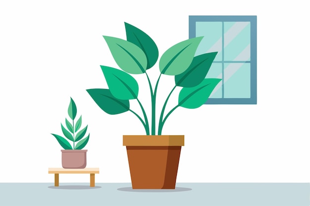 Indoor Plant Vector art on white background