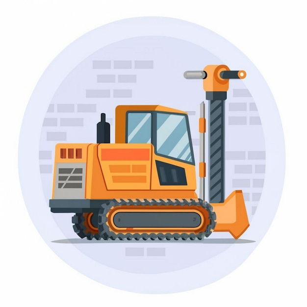 Industrial machine vector illustration