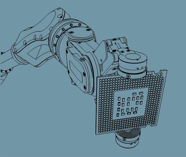 Industrial robot and microelectronics